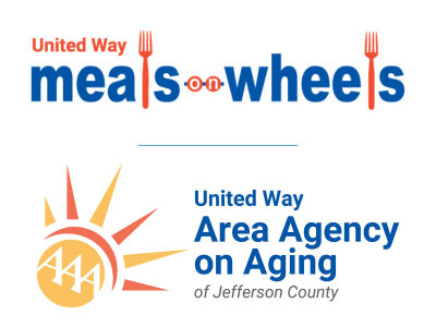 Meals on Wheels and Area Agency on Aging logos