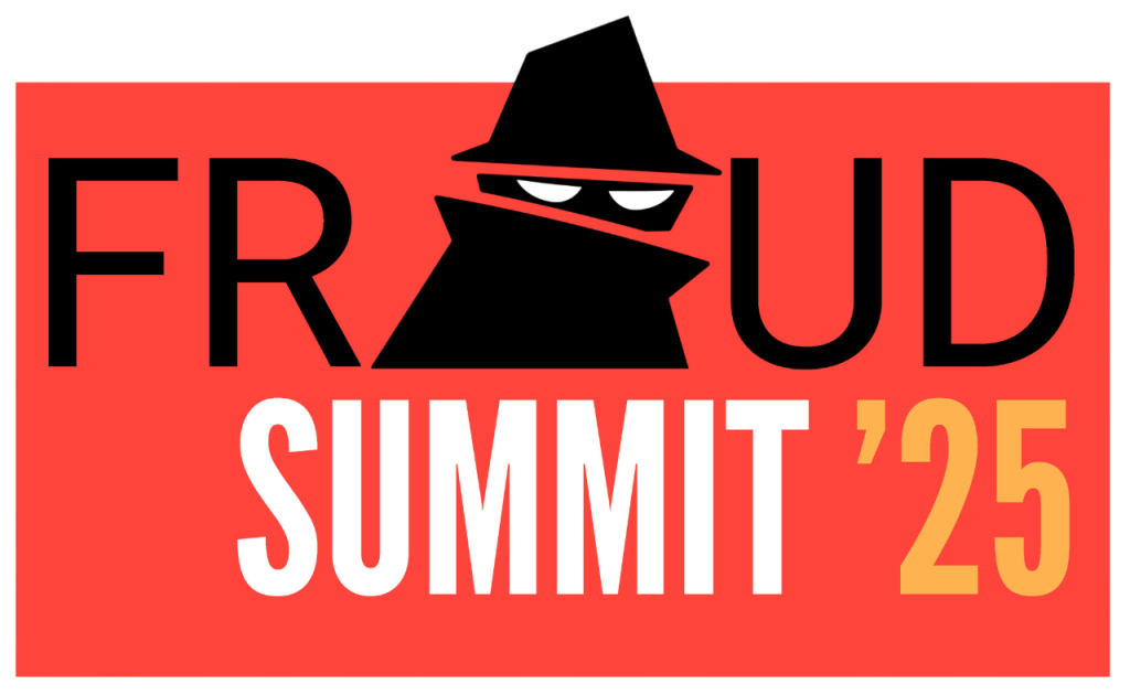 Graphic banner for the Fraud Summit 2025 hosted by United Way Area Agency on Aging. The left side features event details on an orange background: “Wednesday, May 7th, 8:30 a.m. to 1:30 p.m., Trussville Civic Center.” The right side, in bold red, displays the words “Fraud Summit ’25” with a stylized icon of a mysterious figure in a hat and trench coat replacing the letter "A" in “Fraud.”