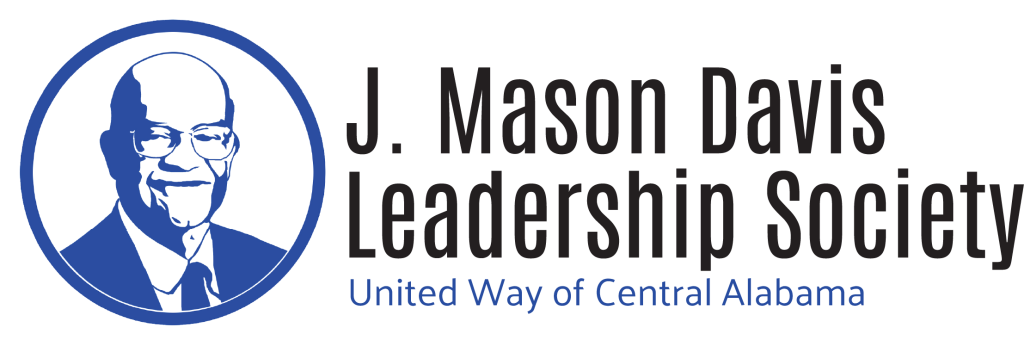 Color logo for the J. Mason Davis Leadership Society, a United Way of Central Alabama donor network that brings together African American leaders committed to philanthropy, volunteerism, advocacy, and community impact.