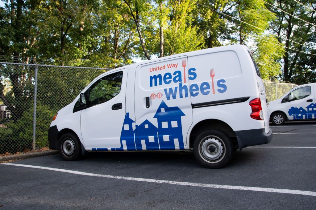 A photo of a Meals on Wheels van.