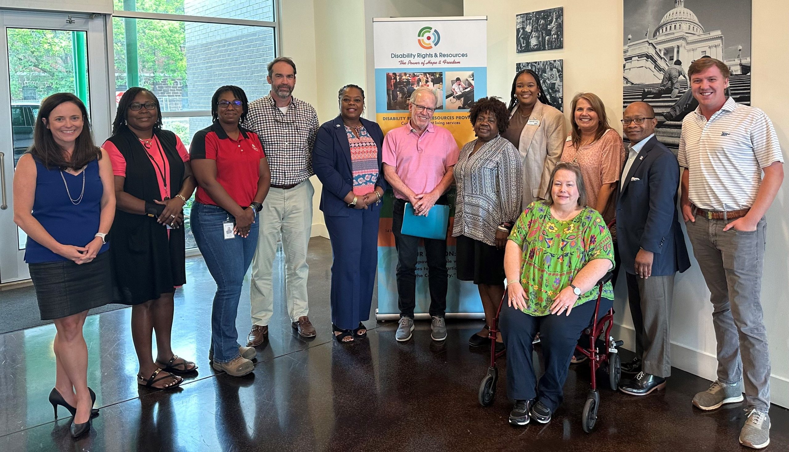 Visiting Allocations Team members visit Disability Rights & Resources Center